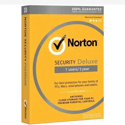 ПК загрузки 1 безопасностью Norton делюкс онлайн доставка электронной почты антивирусного программного обеспечения 1 года готовая