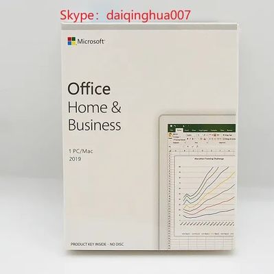 Коробка дома Майкрософт Офис программного обеспечения и дела 2019 активированная лицензионным ключом онлайн розничная