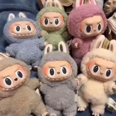 Оригинальный аутентичный Popmart Labubu монстры Увлекательные Макарон Сиденье Слепые коробки Фигура плюшевая кукла Милые игрушки Таинственные коробки