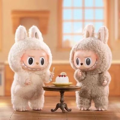 Оригинальный аутентичный Popmart Labubu монстры Увлекательные Макарон Сиденье Слепые коробки Фигура плюшевая кукла Милые игрушки Таинственные коробки