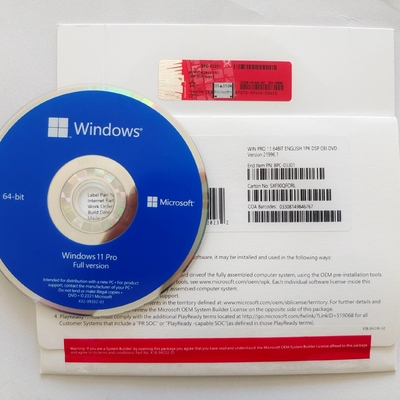 Пакет OEM бита DVD ключа 64 COA Microsoft Windows 11 FPP профессиональный