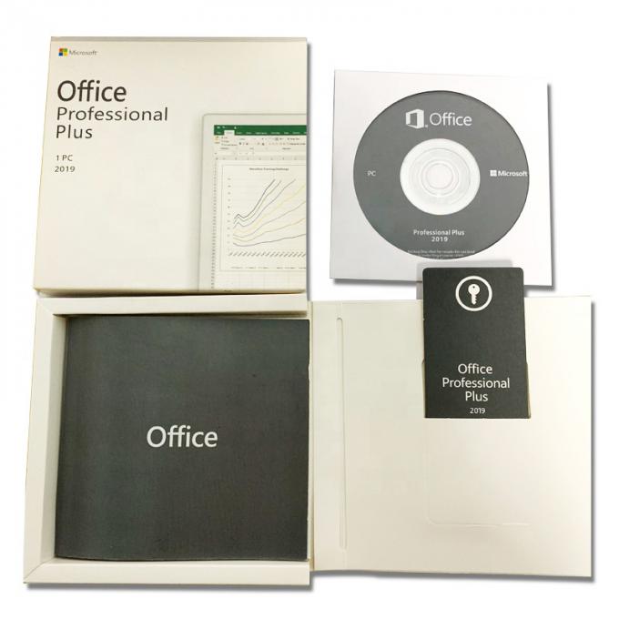 Профессионал плюс пакет коробки розницы зрения 2019 Майкрософт Офис программного обеспечения загрузки