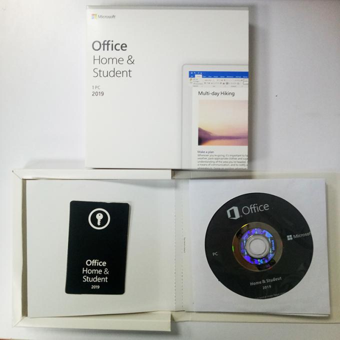Множественный Майкрософт Офис пакет 2019 языка домашних и студента розничный коробки с ДВД