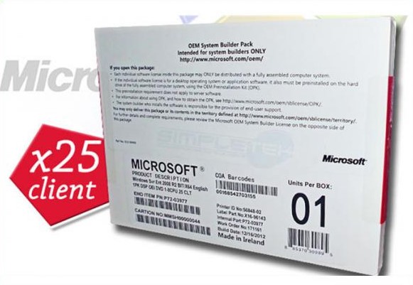 биты 25кальс 64 пакет Микрософт Виндовс ОЭМ ДВД разъединяет 2008 окон предприятия Р2 разъединяют Р2 программное обеспечение потребителей предприятия 25
