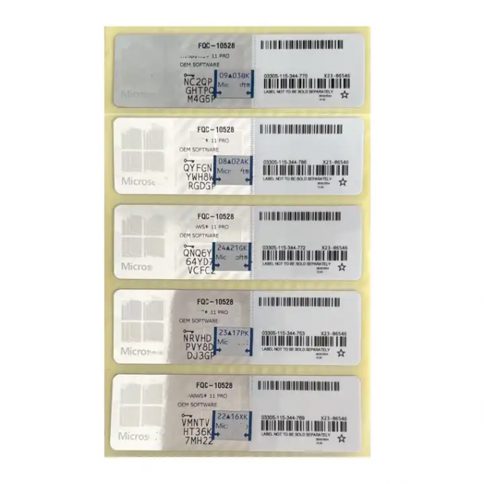 Win 11 Профессиональный ключ онлайн активация Win 11 Профессиональная лицензия OEM наклейка COA 0